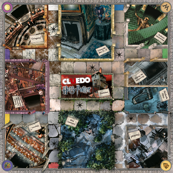 cluedo: harry potter spielplan