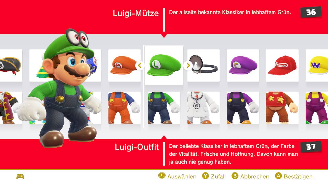 Super Mario Odyssey Luigi