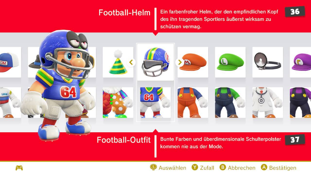 Super Mario Odyssey Footballer