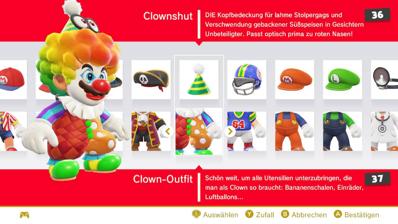 Super Mario Odyssey Clown