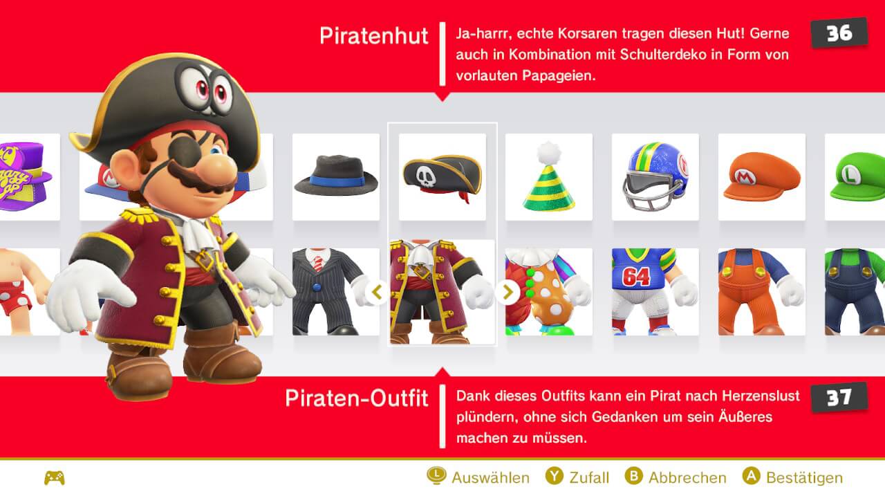 Super Mario Odyssey Pirat