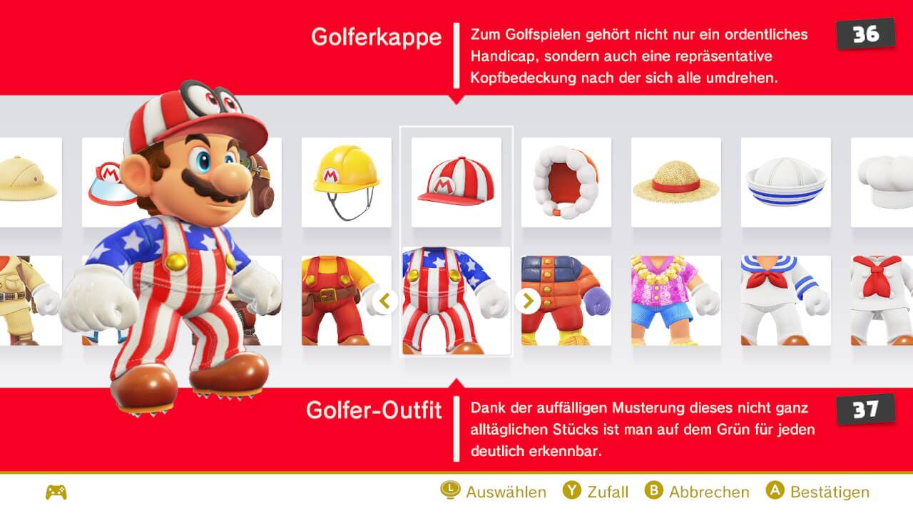 Super Mario Odyssey Golfer