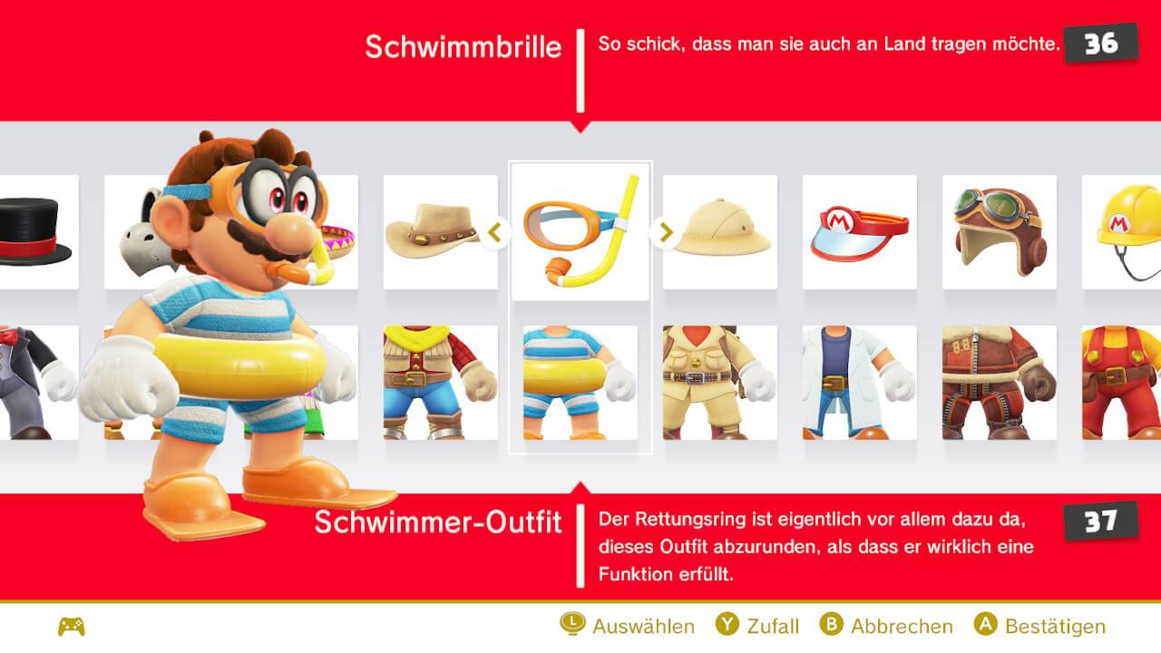 Super Mario Odyssey Taucher