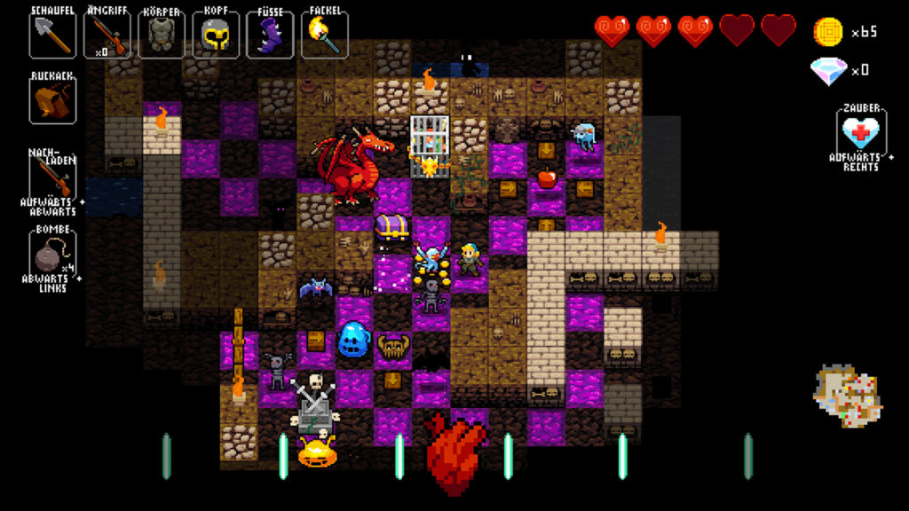 crypt of the necro dancer - indie-spiele auf der switch