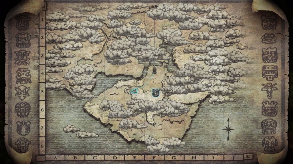 shadow of the colossus last guardian easter egg - map