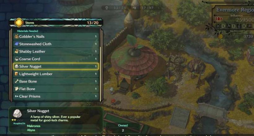 Ni No Kuni 2 Silbererz Silver nuggets Guide Help Tipps