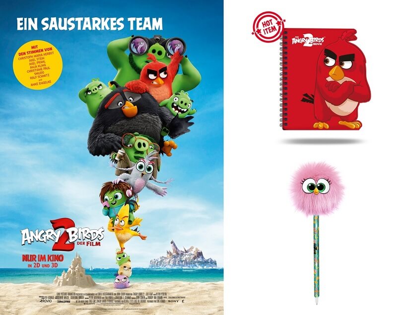 Angry Birds 2 Kinogutscheine und Goodies gewinnen