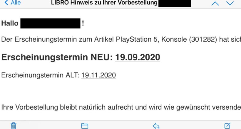 Libro PS5 Vorbestellung