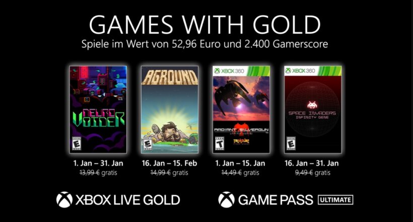 Games with Gold Jänner 2022
