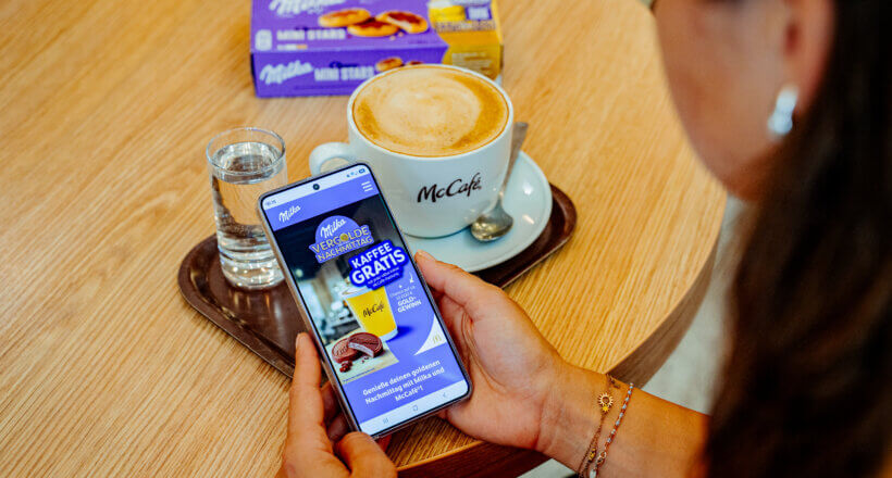 Gratis Kaffee zum Milka Keks